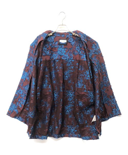 MAISON SPECIAL（メゾンスペシャル）MAISON SPECIAL (メゾンスペシャル) 長袖シャツ ブラウン×ブルー サイズ:2の古着・服飾アイテム