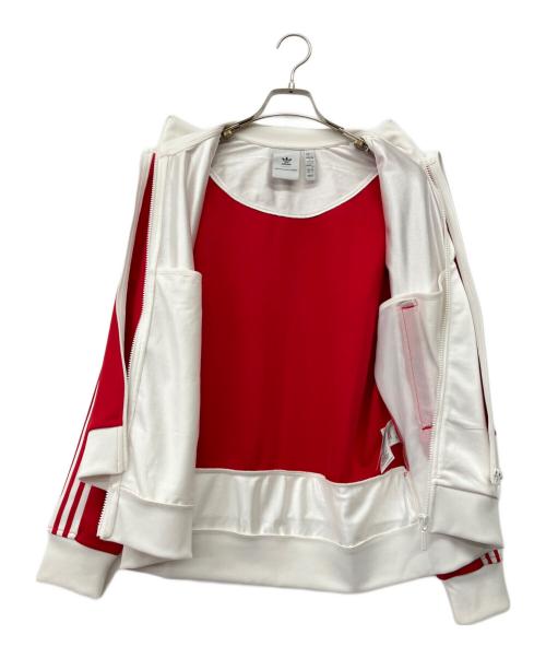 adidas（アディダス）adidas (アディダス) トラックジャケット レッド サイズ:XLの古着・服飾アイテム