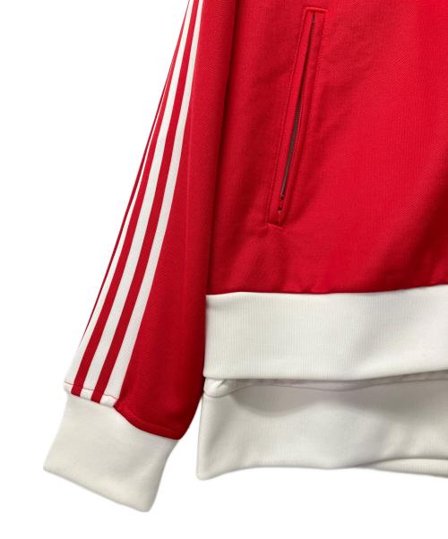 adidas（アディダス）adidas (アディダス) トラックジャケット レッド サイズ:XLの古着・服飾アイテム