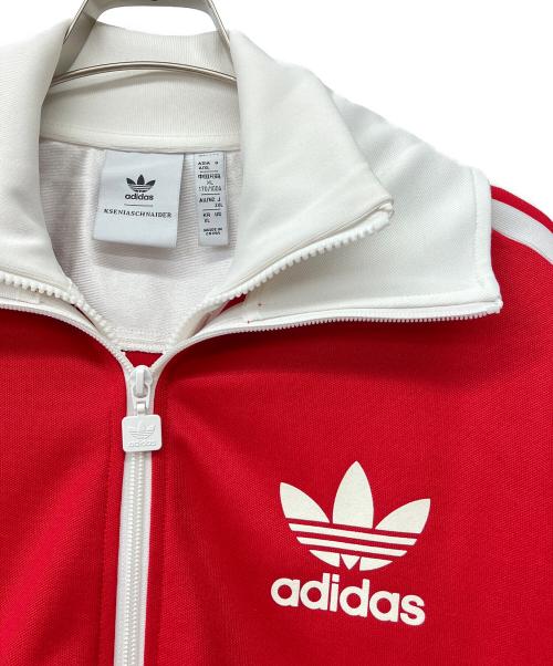 adidas（アディダス）adidas (アディダス) トラックジャケット レッド サイズ:XLの古着・服飾アイテム