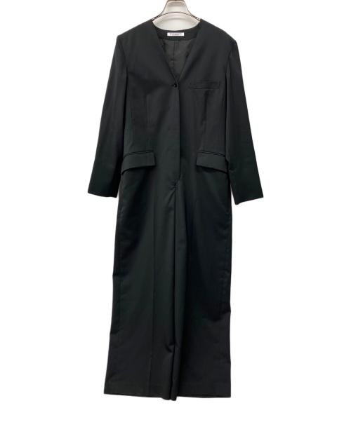 BEAUTY&YOUTH（ビューティーアンドユース）BEAUTY&YOUTH (ビューティーアンドユース) ツイルVネックオールインワン グレー サイズ:Sの古着・服飾アイテム