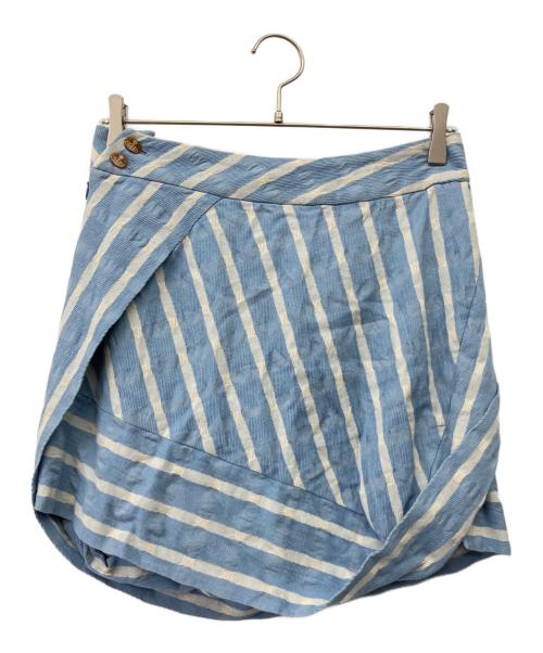 Vivienne Westwood RED LABEL（ヴィヴィアンウエストウッドレッドレーベル）Vivienne Westwood RED LABEL (ヴィヴィアンウエストウッドレッドレーベル) スカート スカイブルー サイズ:2の古着・服飾アイテム