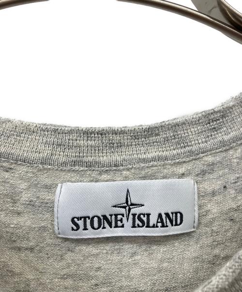 STONE ISLAND（ストーンアイランド）STONE ISLAND (ストーンアイランド) 薄手ニット グレー サイズ:3XLの古着・服飾アイテム