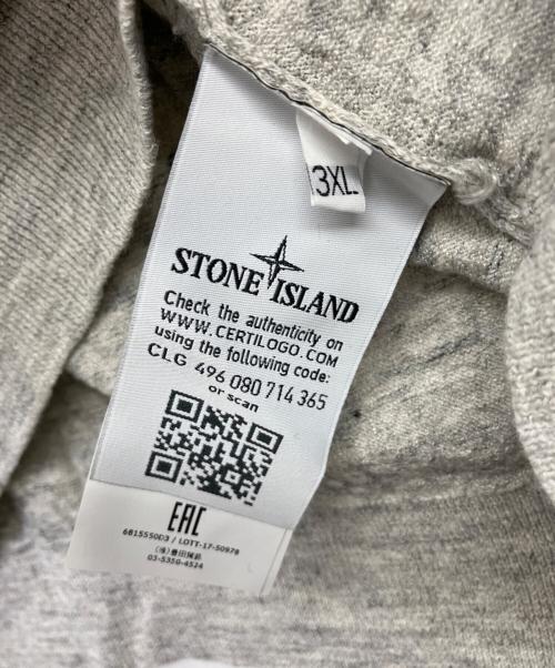 STONE ISLAND（ストーンアイランド）STONE ISLAND (ストーンアイランド) 薄手ニット グレー サイズ:3XLの古着・服飾アイテム