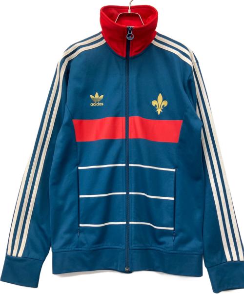 adidas（アディダス）adidas (アディダス) トラックジャケット ブルー×レッドの古着・服飾アイテム