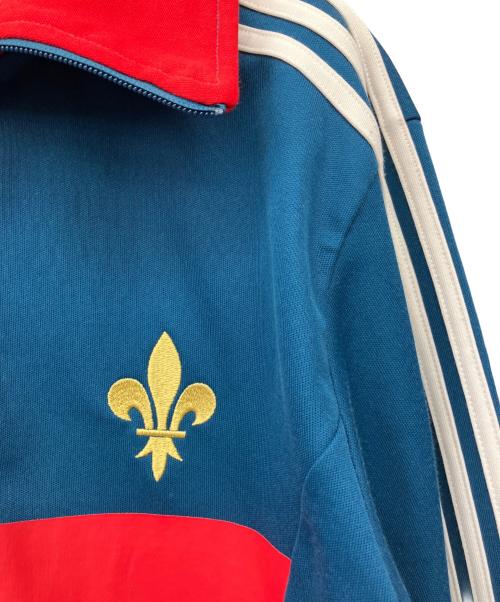 adidas（アディダス）adidas (アディダス) トラックジャケット ブルー×レッドの古着・服飾アイテム