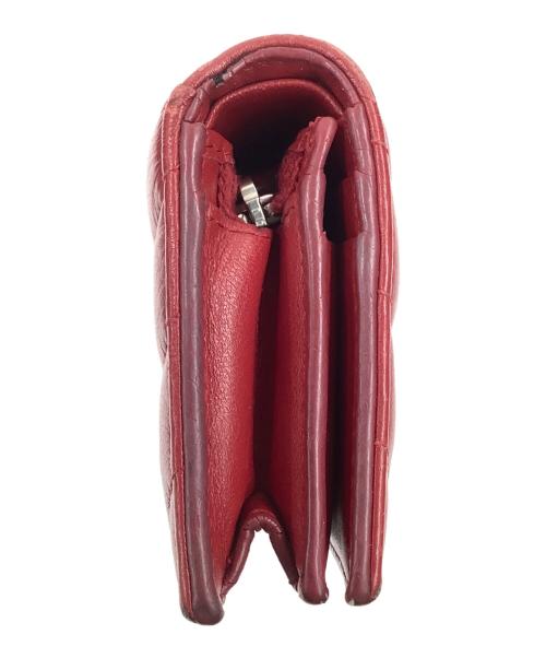 Saint Laurent Paris（サンローランパリ）Saint Laurent Paris (サンローランパリ) 2つ折りコンパクト財布 レッドの古着・服飾アイテム
