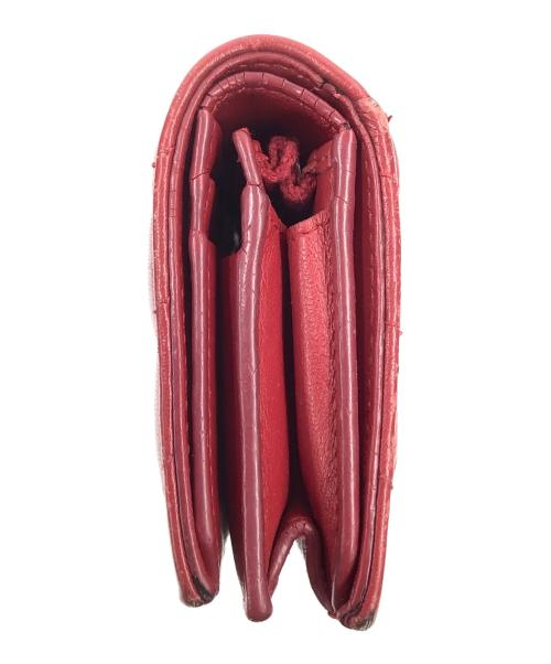 Saint Laurent Paris（サンローランパリ）Saint Laurent Paris (サンローランパリ) 2つ折りコンパクト財布 レッドの古着・服飾アイテム