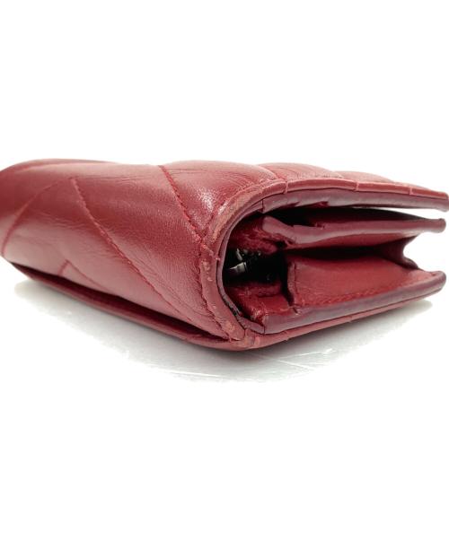 Saint Laurent Paris（サンローランパリ）Saint Laurent Paris (サンローランパリ) 2つ折りコンパクト財布 レッドの古着・服飾アイテム