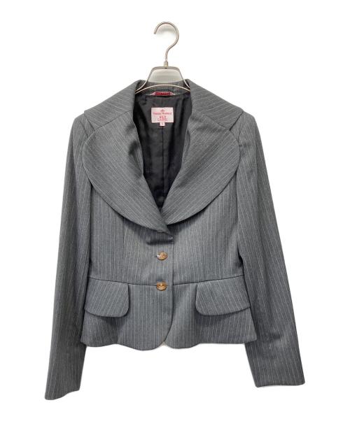 Vivienne Westwood RED LABEL（ヴィヴィアンウエストウッドレッドレーベル）Vivienne Westwood RED LABEL (ヴィヴィアンウエストウッドレッドレーベル) セットアップスーツ グレー サイズ:3の古着・服飾アイテム