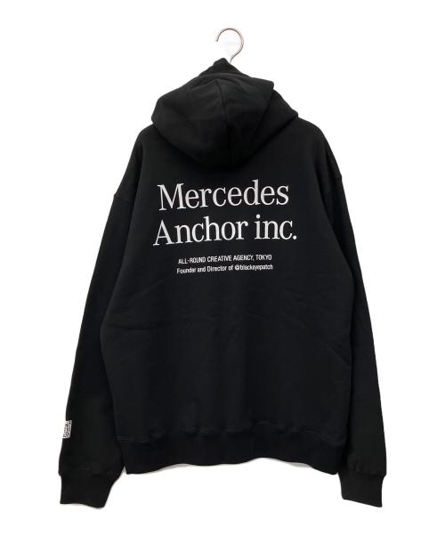 Mercedes-Anchor（メルセデスアンカー）Mercedes-Anchor (メルセデスアンカー) プルオーバーパーカー ブラック サイズ:XLの古着・服飾アイテム