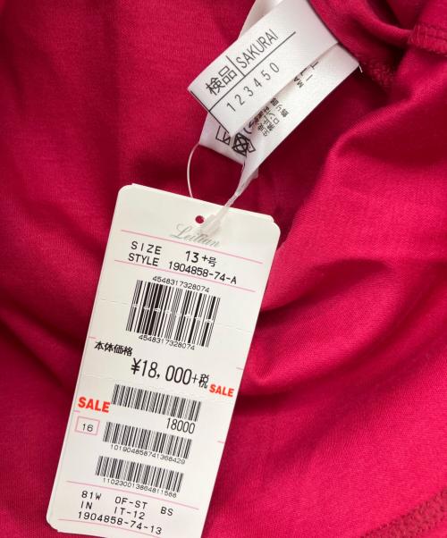 Leilian（レリアン）LEILIAN (レリアン) Tシャツ ショッキングピンク サイズ:13号 未使用品の古着・服飾アイテム