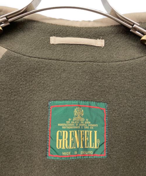 GRENFELL（グレンフェル）GRENFELL (グレンフェル) コート ベージュ×グリーン サイズ:107cm(W42)の古着・服飾アイテム