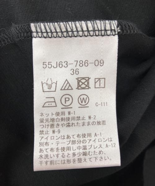 BLUE LABEL CRESTBRIDGE（ブルーレーベルクレストブリッジ）BLUE LABEL CRESTBRIDGE (ブルーレーベルクレストブリッジ) 半袖ワンピース ブラック サイズ:36の古着・服飾アイテム