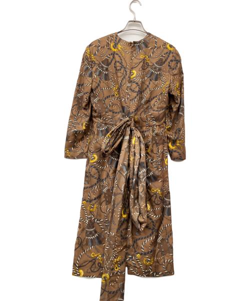 CELINE（セリーヌ）CELINE (セリーヌ) 長袖ワンピース ブラウン サイズ:不明の古着・服飾アイテム