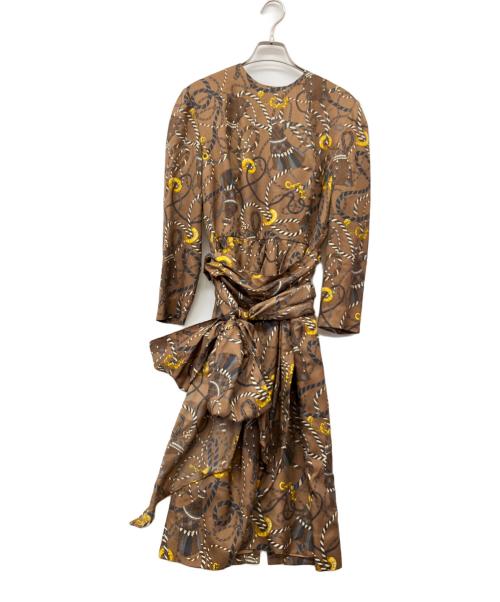 CELINE（セリーヌ）CELINE (セリーヌ) 長袖ワンピース ブラウン サイズ:不明の古着・服飾アイテム