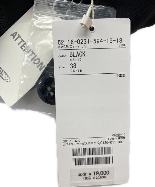 BEAMS Lights（ビームスライト）BEAMS Lights (ビームスライト) アセテート混テーラージャケット ブラック サイズ:M 未使用品の古着・服飾アイテム