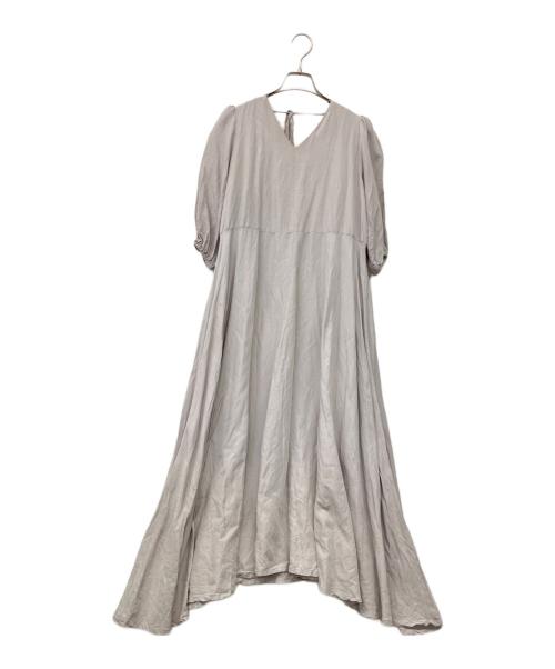 RANDEBOO（ランデブー）RANDEBOO (ランデブー) 半袖ワンピース ライトグレー サイズ:FREEの古着・服飾アイテム