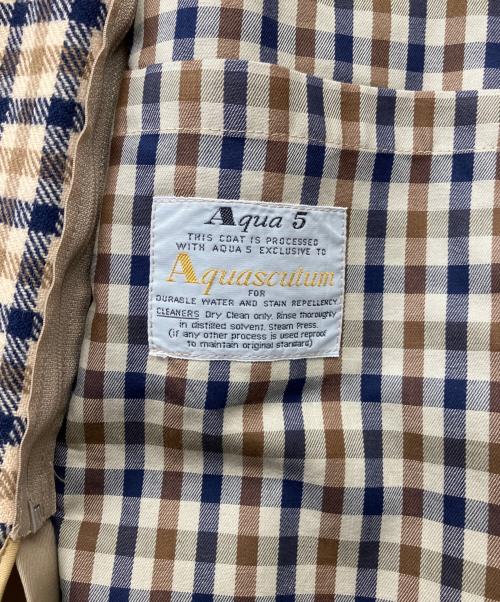 Aquascutum（アクアスキュータム）Aquascutum (アクアスキュータム) ライナー付ステンカラーコート ベージュ サイズ:36の古着・服飾アイテム