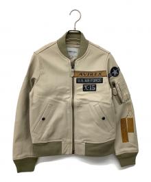 AVIREX Belle（アヴィレックス ベル）の古着「レザージャケット」｜ベージュ