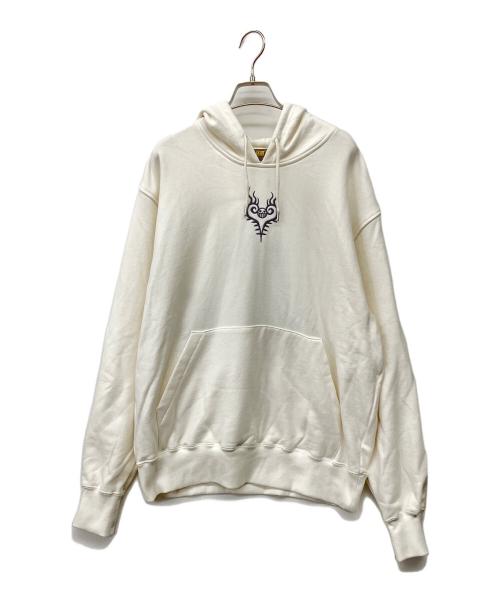 絡繰魂（カラクリタマシイ）絡繰魂 (カラクリタマシイ) プルオーバーパーカー ホワイト サイズ:XL 未使用品の古着・服飾アイテム