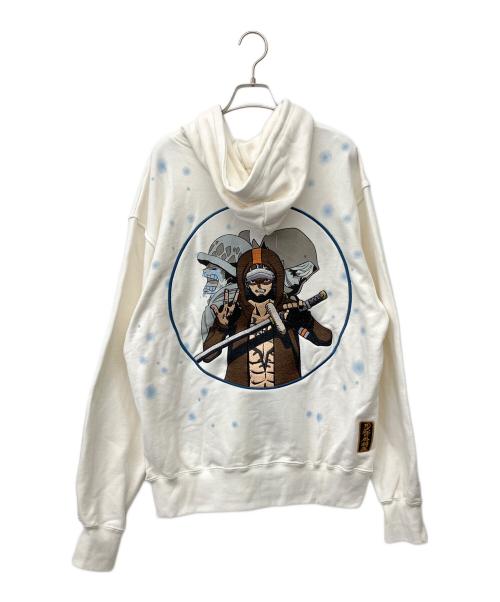 絡繰魂（カラクリタマシイ）絡繰魂 (カラクリタマシイ) プルオーバーパーカー ホワイト サイズ:XL 未使用品の古着・服飾アイテム