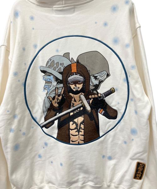 絡繰魂（カラクリタマシイ）絡繰魂 (カラクリタマシイ) プルオーバーパーカー ホワイト サイズ:XL 未使用品の古着・服飾アイテム