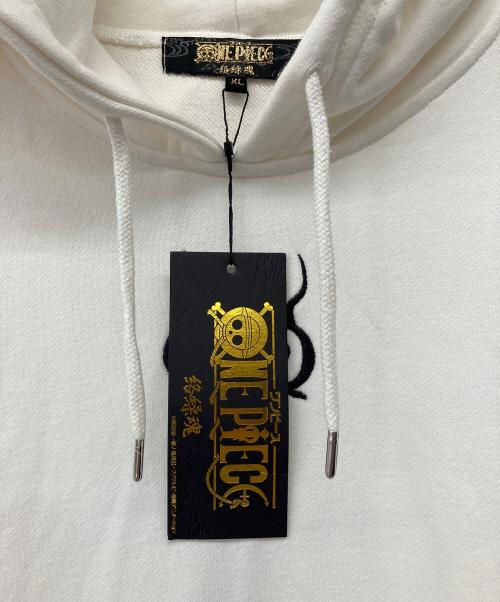 絡繰魂（カラクリタマシイ）絡繰魂 (カラクリタマシイ) プルオーバーパーカー ホワイト サイズ:XL 未使用品の古着・服飾アイテム