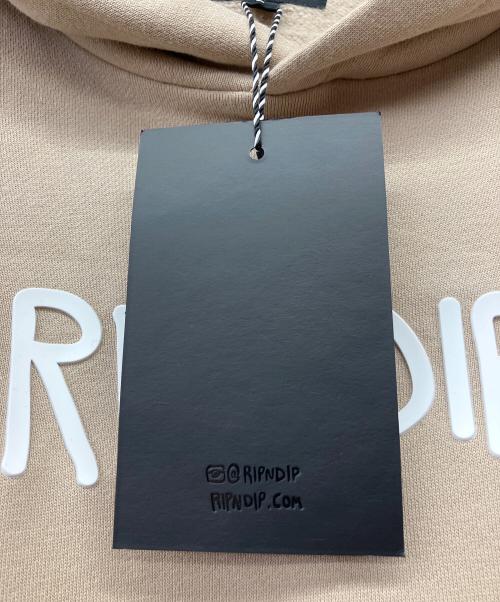 RIPNDIP（リップンディップ）RIPNDIP (リップンディップ) プルオーバーパーカー ベージュ サイズ:L 未使用品の古着・服飾アイテム