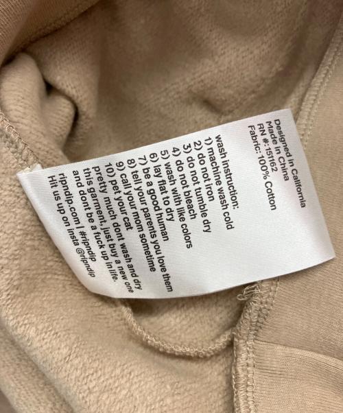 RIPNDIP（リップンディップ）RIPNDIP (リップンディップ) プルオーバーパーカー ベージュ サイズ:L 未使用品の古着・服飾アイテム