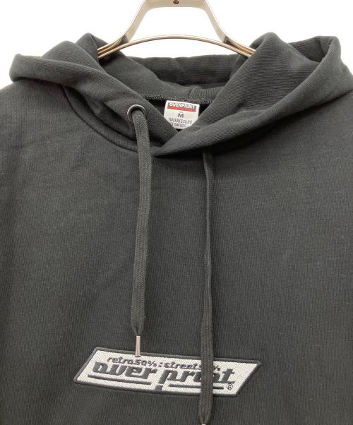 overprint（オーバープリント）overprint (オーバープリント) プルオーバーパーカー ブラック サイズ:M 未使用品の古着・服飾アイテム