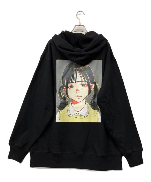 overprint（オーバープリント）overprint (オーバープリント) プルオーバーパーカー ブラック サイズ:XL 未使用品の古着・服飾アイテム