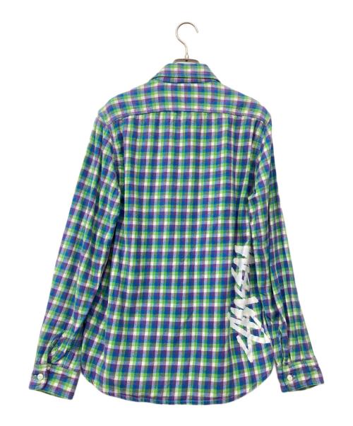 stussy（ステューシー）stussy (ステューシー) 長袖シャツ グリーン サイズ:Mの古着・服飾アイテム