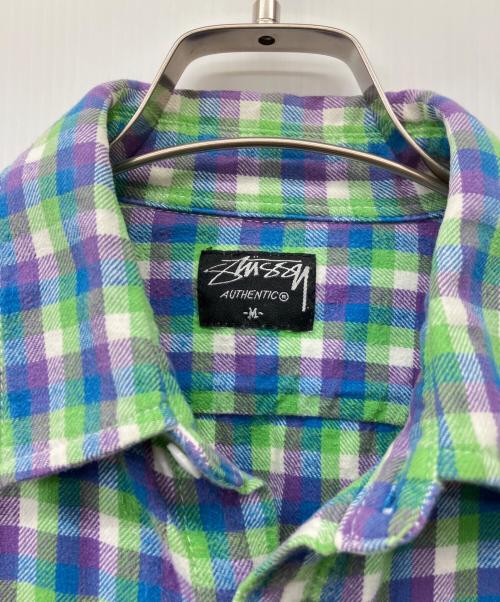 stussy（ステューシー）stussy (ステューシー) 長袖シャツ グリーン サイズ:Mの古着・服飾アイテム