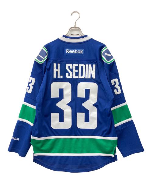 NHL×Reebok（エヌエイチエル×リーボック）NHL×Reebok (エヌエイチエル×リーボック) ホッケーユニフォーム ブルー サイズ:ＸＳの古着・服飾アイテム