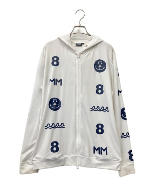 muta MARINE（ムータマリン）muta MARINE (ムータマリン) ジップパーカー ホワイト サイズ:Lの古着・服飾アイテム