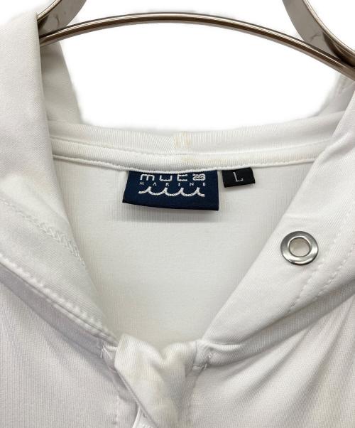 muta MARINE（ムータマリン）muta MARINE (ムータマリン) ジップパーカー ホワイト サイズ:Lの古着・服飾アイテム