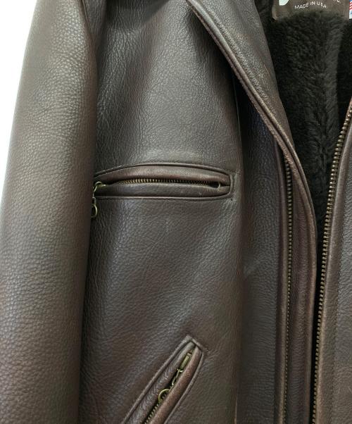 Schott（ショット）Schott (ショット) レザージャケット ブラウン サイズ:44の古着・服飾アイテム