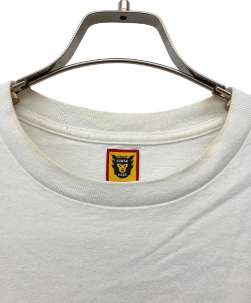 HUMAN MADE（ヒューマンメイド）HUMAN MADE (ヒューマンメイド) 長袖カットソー ホワイト サイズ:Lの古着・服飾アイテム