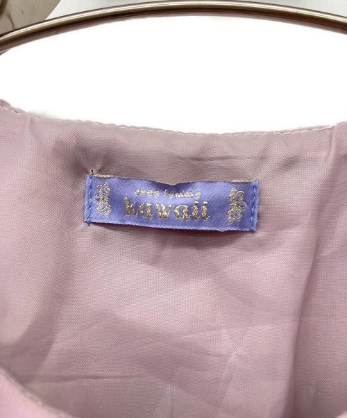 axes femme kawaii（アクシズ ファム）axes femme kawaii (アクシズ ファム) ロマンティックフリルワンピ パープル サイズ:Mの古着・服飾アイテム