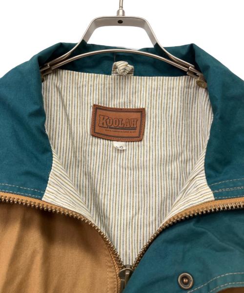 KOOLAH（クーラー）KOOLAH (クーラー) コート ブラウン×グリーン サイズ:Lの古着・服飾アイテム