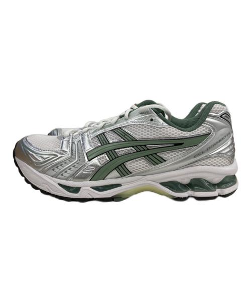 asics（アシックス）asics (アシックス) GEL-KAYANO 14 シルバー×グリーン サイズ:28cmの古着・服飾アイテム