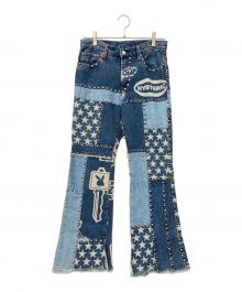 Hysteric Glamour（ヒステリックグラマー）の古着「パッチワークデニムパンツ」
