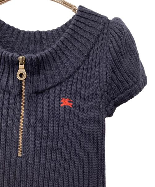 BURBERRY BLUE LABEL（バーバリー ブルー レーベル）BURBERRY BLUE LABEL (バーバリーロンドンブルーレーベル) 半袖ワンピース ブラック サイズ:38の古着・服飾アイテム