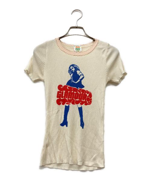 Hysteric Glamour（ヒステリックグラマー）Hysteric Glamour (ヒステリックグラマー) 半袖カットソー ベージュ サイズ:FREEの古着・服飾アイテム