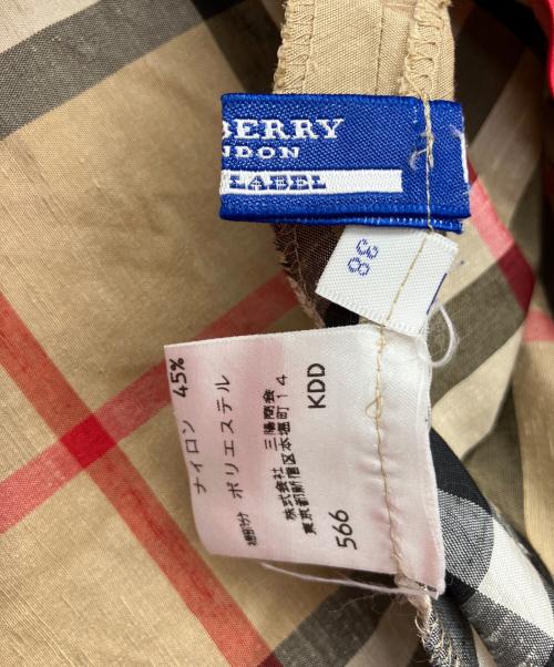 BURBERRY BLUE LABEL（バーバリー ブルー レーベル）BURBERRY BLUE LABEL (バーバリーロンドンブルーレーベル) キャミソールワンピース ベージュ サイズ:38の古着・服飾アイテム