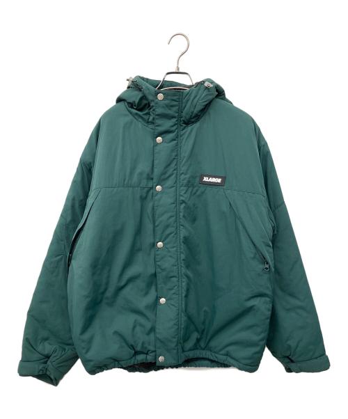 X-LARGE（エクストララージ）X-LARGE (エクストララージ) HOODED NYLON JACKET グリーン サイズ:Mの古着・服飾アイテム