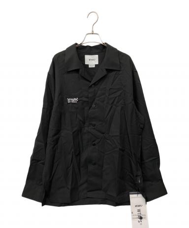 中古・古着通販】WTAPS (ダブルタップス) 長袖シャツ ブラック サイズ 中古・古着通販】WTAPS (ダブルタップス) 長袖シャツ ブラック サイズ