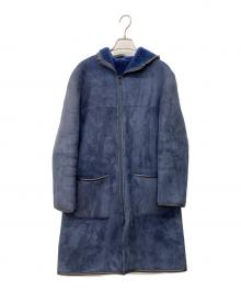 Whim Gazette（ウィムガゼット）の古着「ムートンコート」｜ネイビー