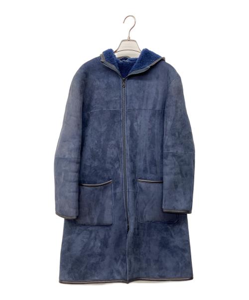 Whim Gazette（ウィムガゼット）Whim Gazette (ウィムガゼット) ムートンコート ネイビー サイズ:Fの古着・服飾アイテム